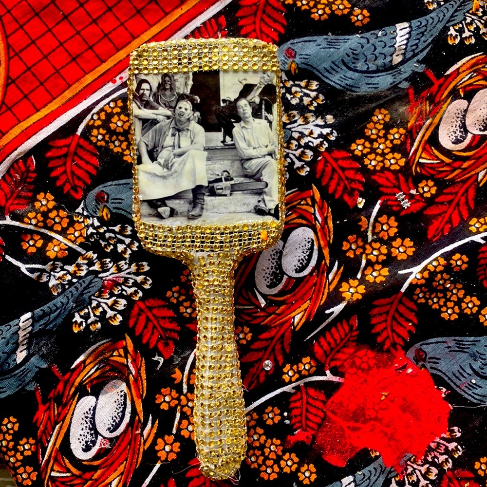 Leatherface and family Glam&Gore styling brush. Collectible, Original